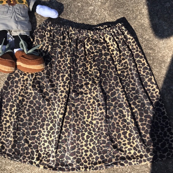 Homemade Leopard Print Skirt & Blue Floral Skort 7 - Picture 7 of 11